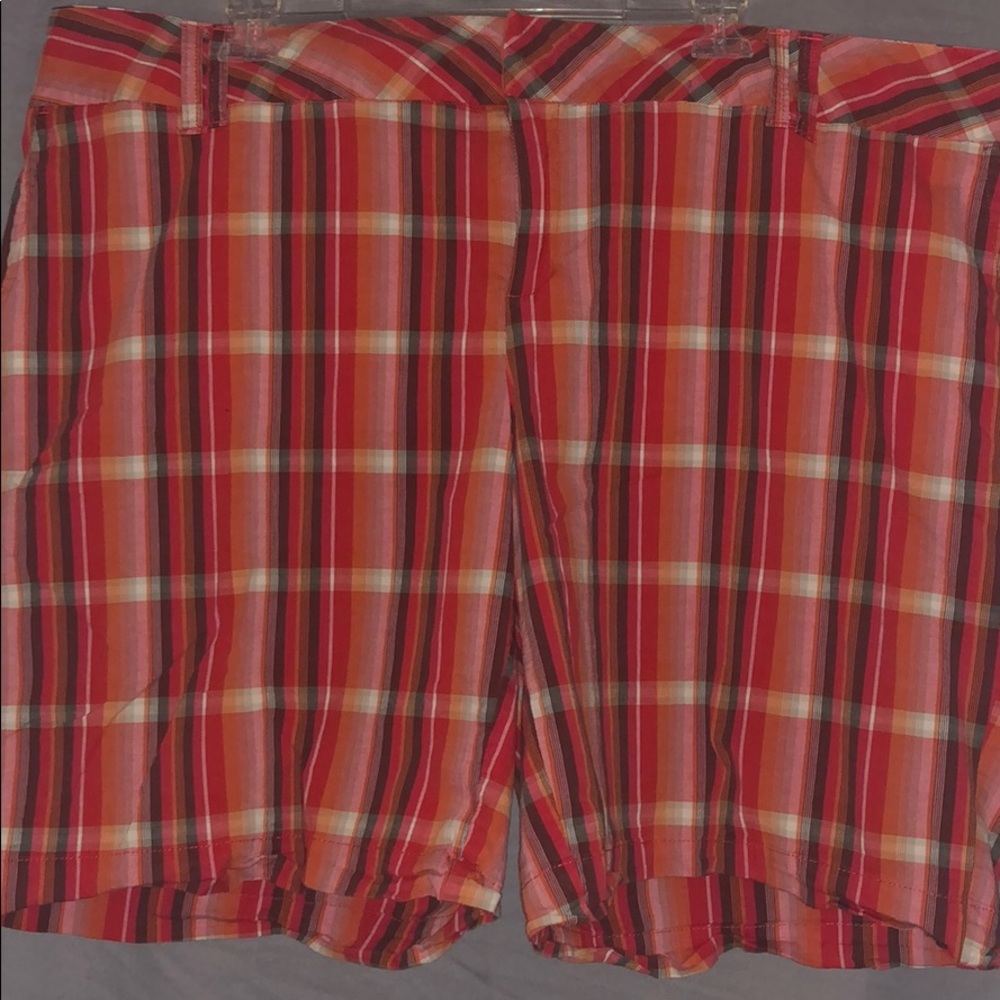 Plaid Bermuda Shorts